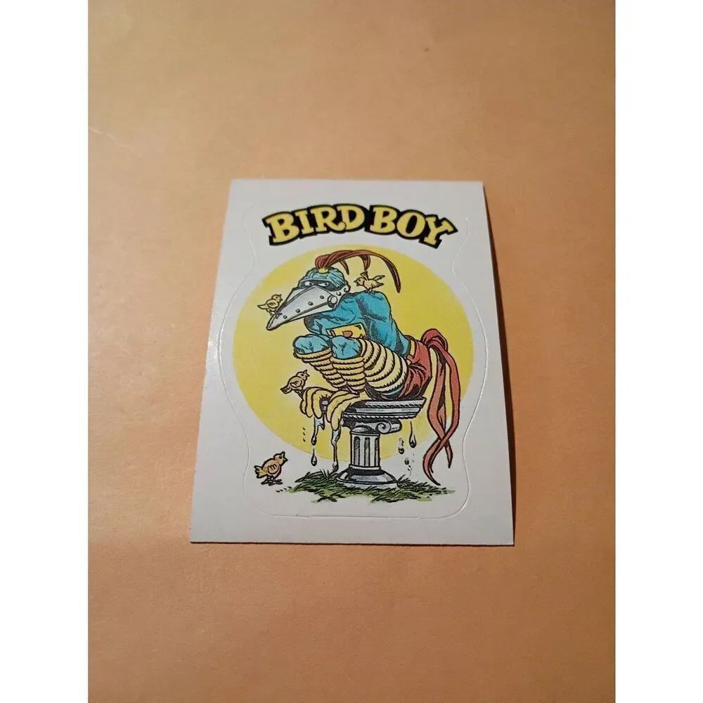 1983 General Mills Zero Hero Trading Card Sticker Vintage #64 Bird Boy